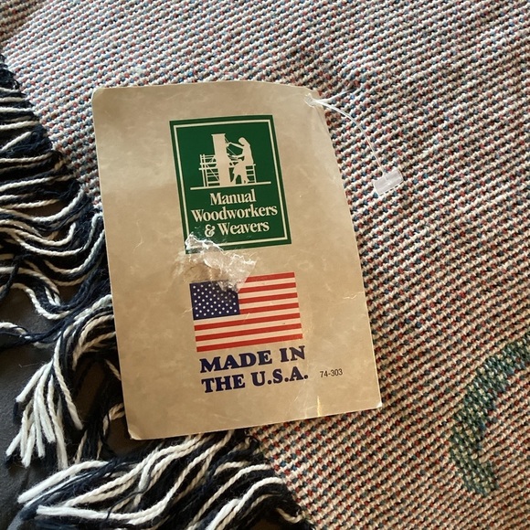 The Manual Woodworkers & Weavers TIE THE KNOT Wedding Tapestry Throw 51x68 NWT - Picture 10 of 11
